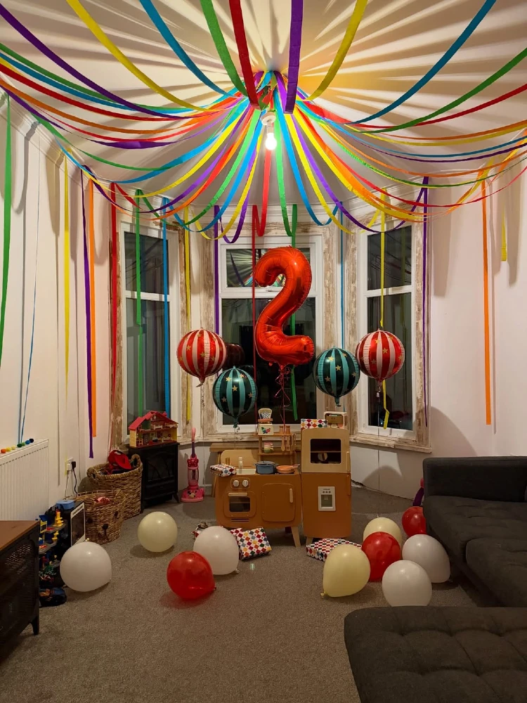 Technicolor "Big Top" Rainbow Ceiling Canopy