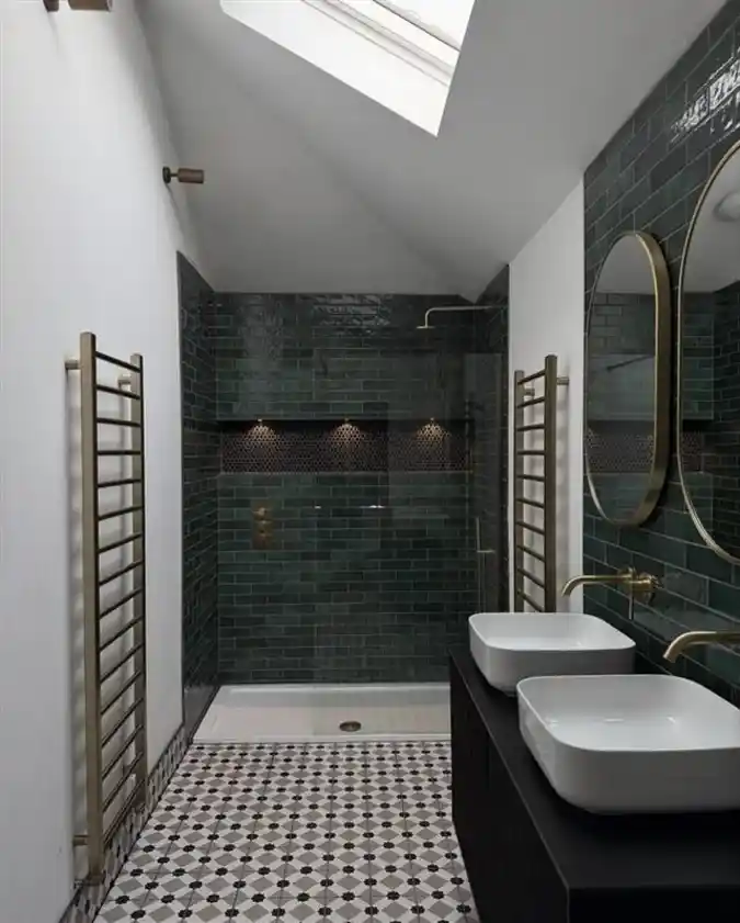 The Moody Jewel Box Powder Room