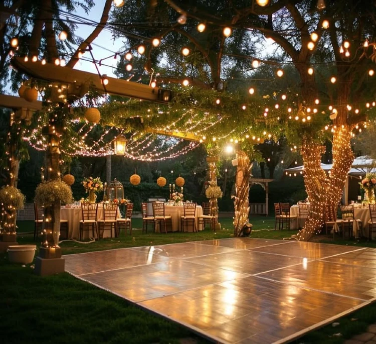 Twinkling Forest Garden Dance Floor