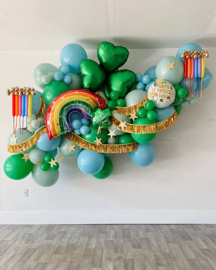 Vibrant "Over the Rainbow" Gold Fringe Backdrop