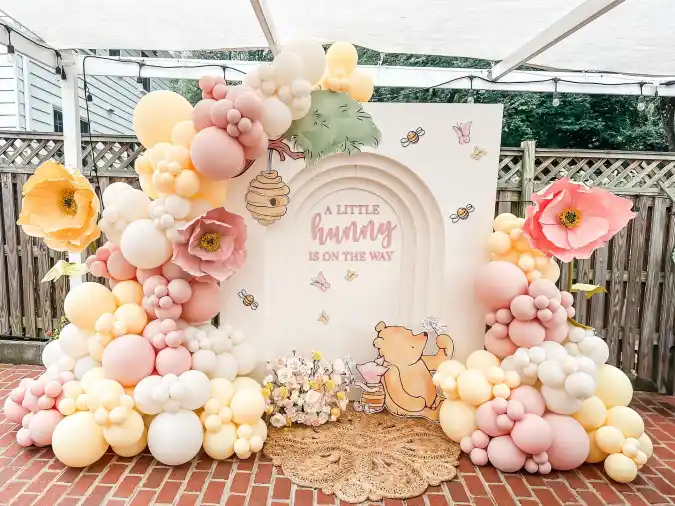 Winnie the Pooh Themed Backdrop
