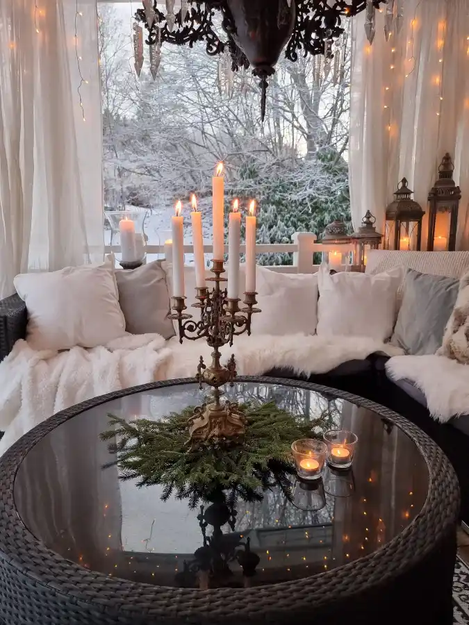 Winter Veranda Glow