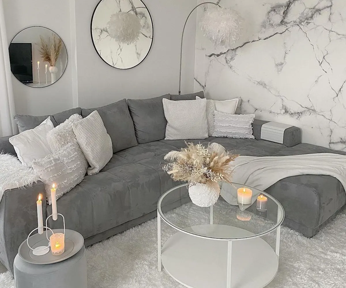  Monochromatic Grey Lounge