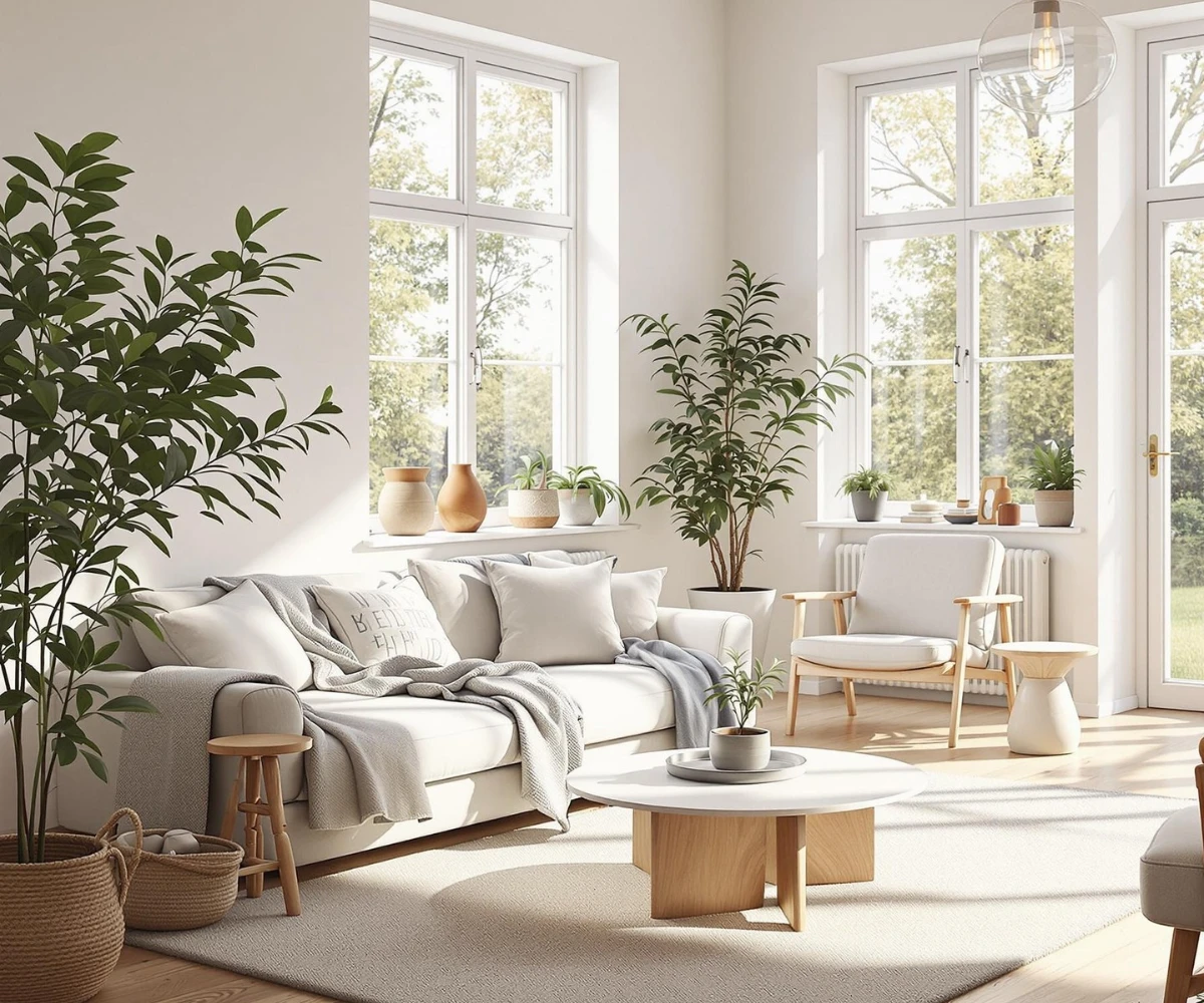 Bright Botanical Living Room