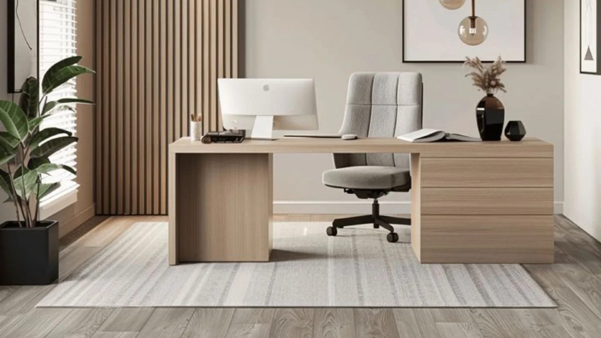 Minimalist Light Wood Desk