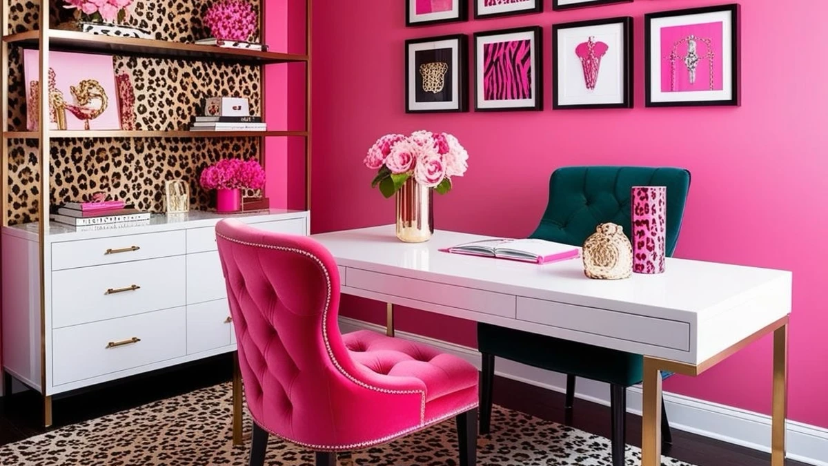 Bold Pink and Leopard Glam