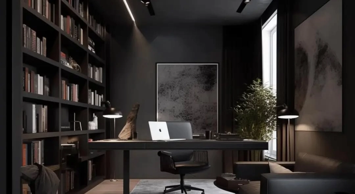  Moody Dark Library Style