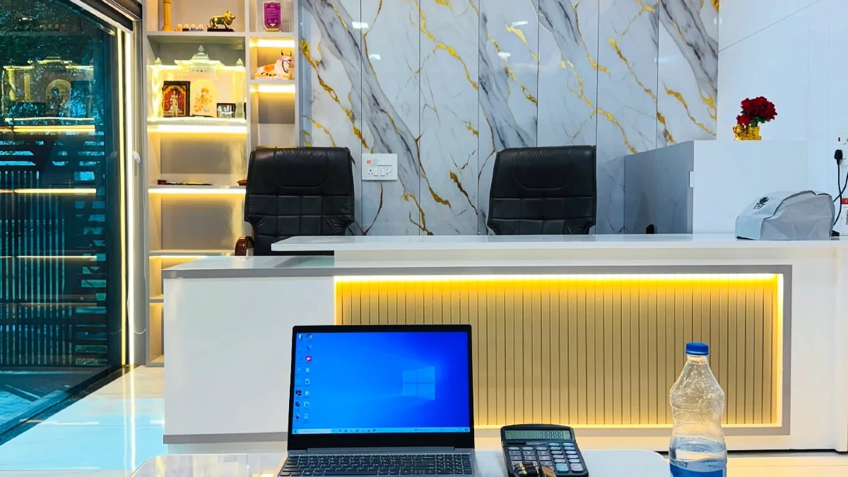 Marble and Gold Accents