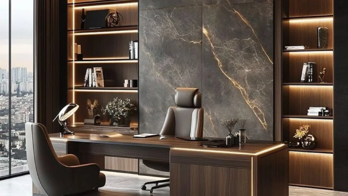 Dramatic Stone Feature Wall