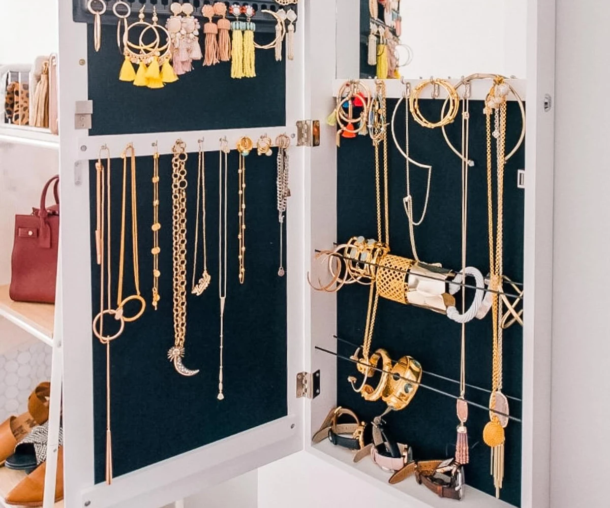 Wall-Mounted Jewelry Armoire