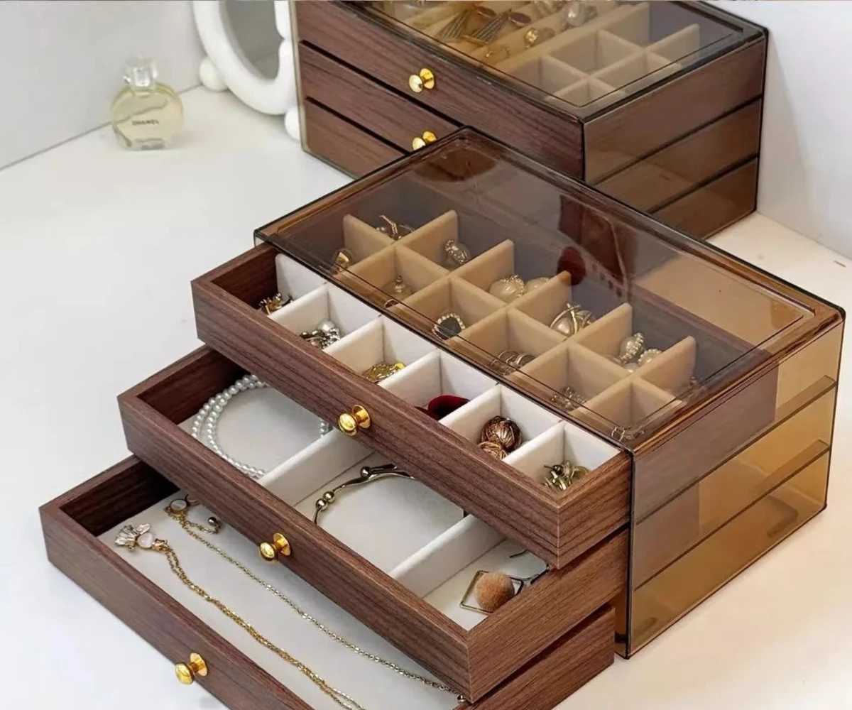 Wood and Acrylic Drawer Box