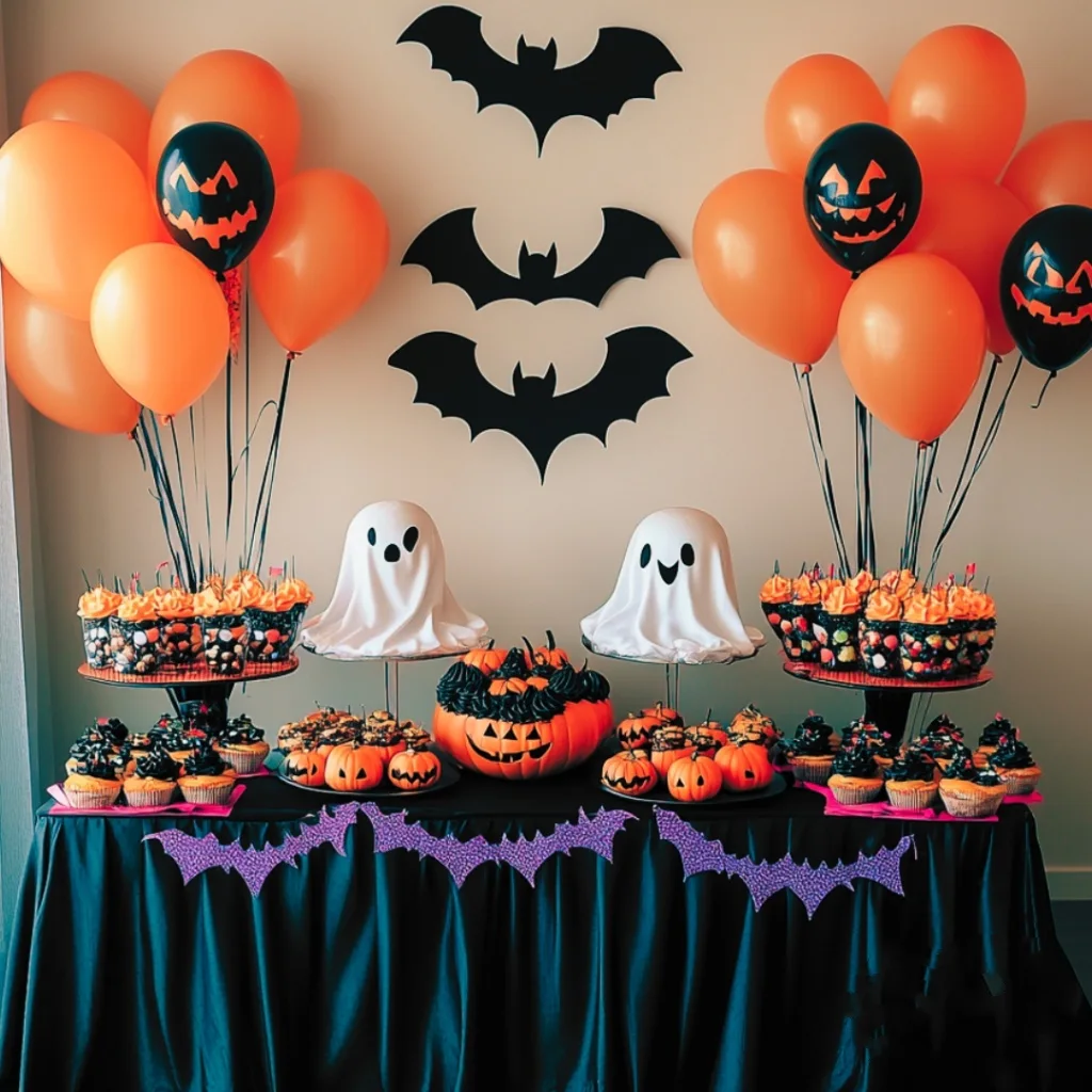 Ghost and Bat Treat Table
