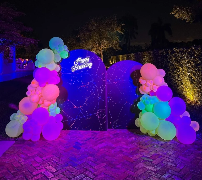 Splatter Paint Arch Backdrop