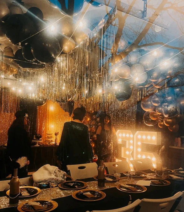 Glowing Marquee Numbers