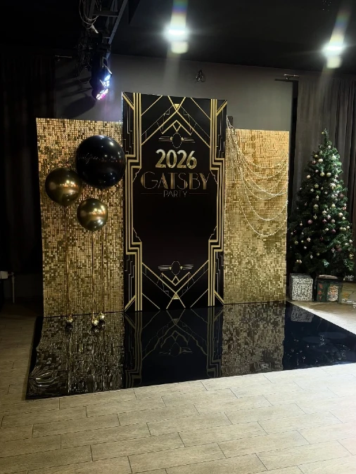 New Year 2026 Gatsby Backdrop