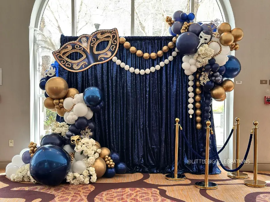 Midnight Blue Drapery