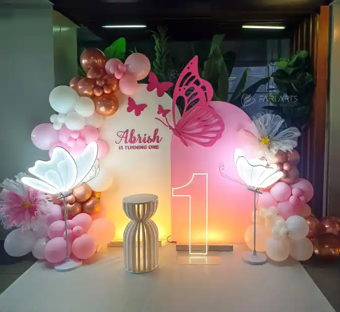 Glowing Butterfly Garden