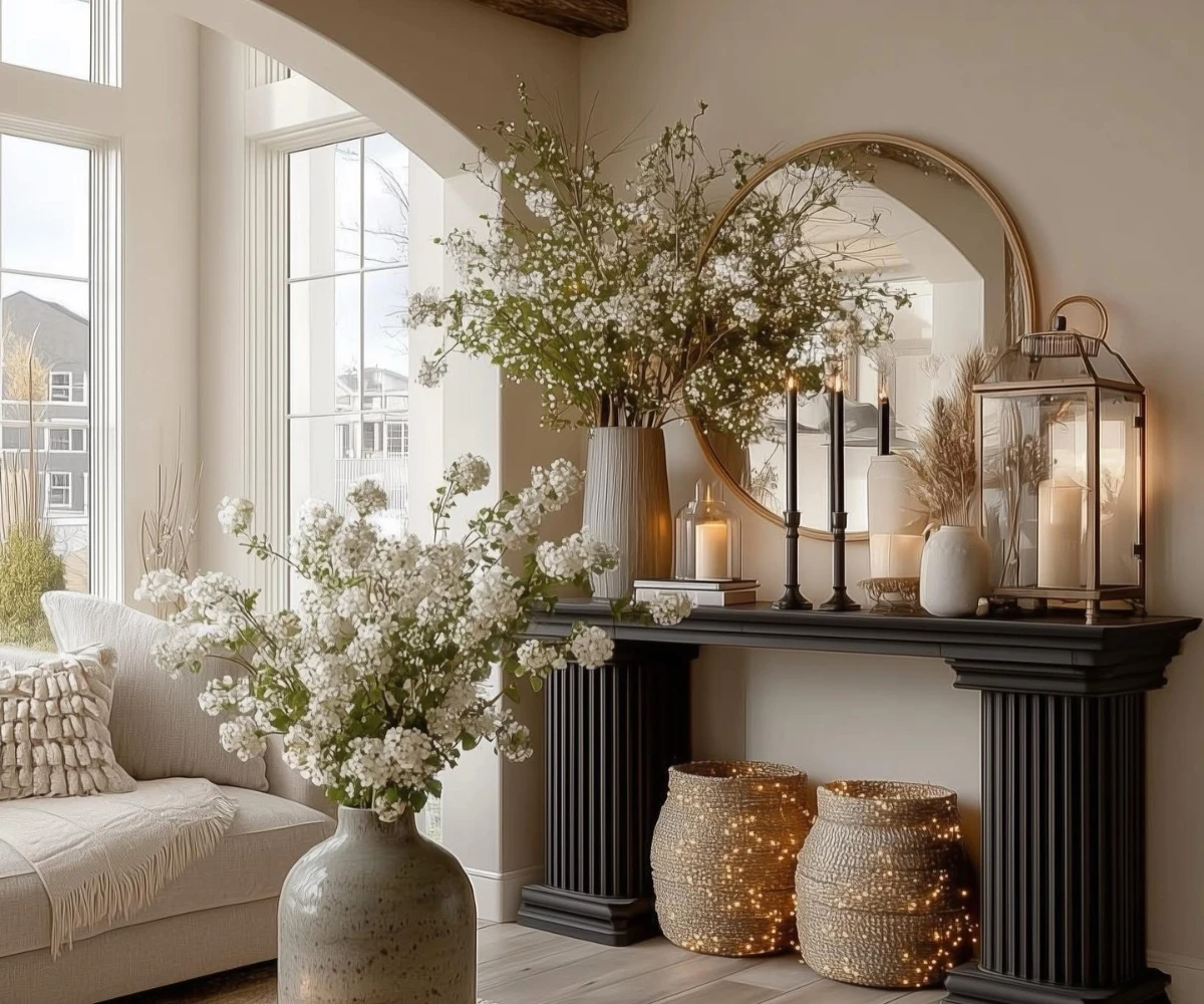 Bright Floral Entryway