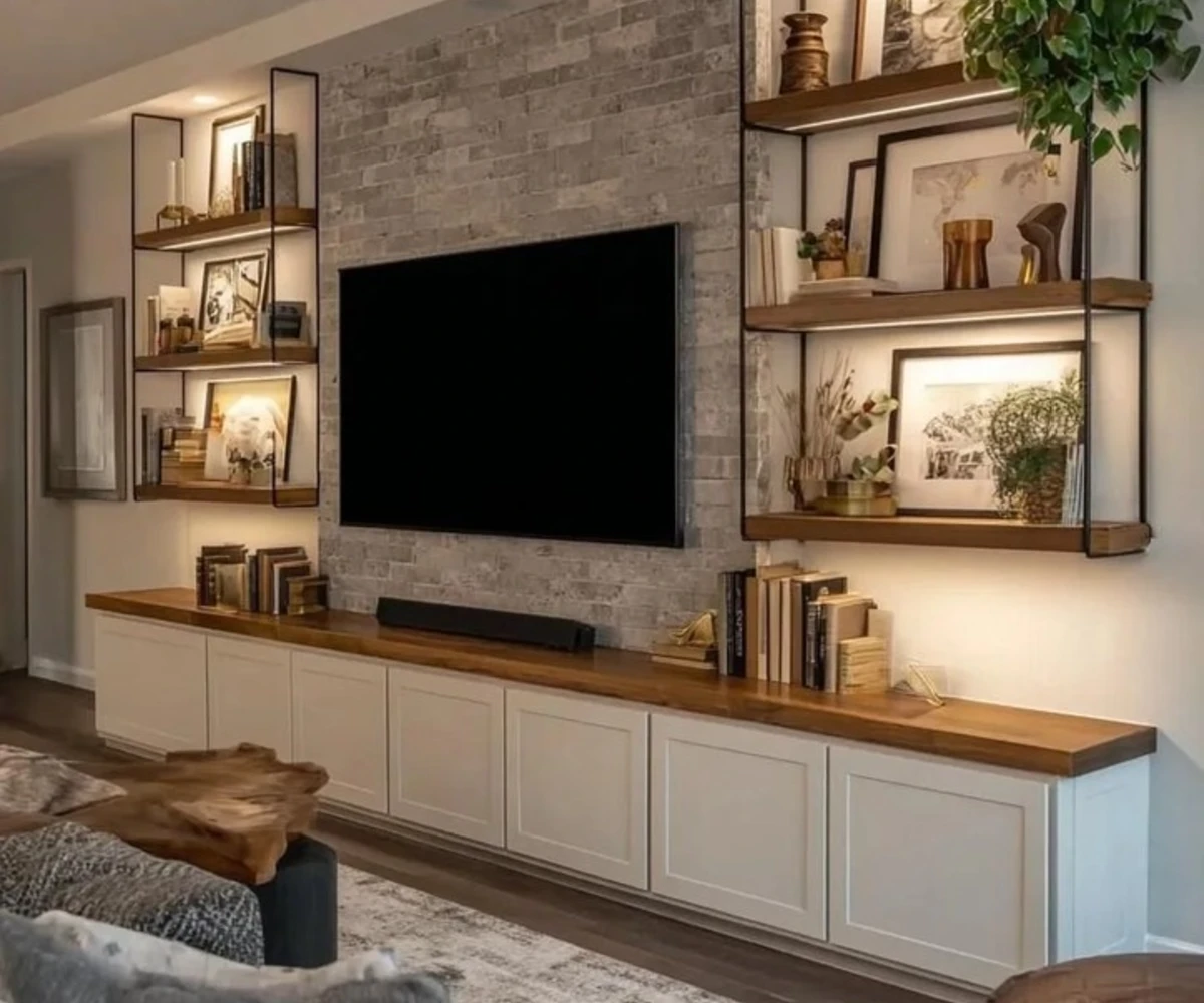 Industrial Brick and Wood Storage