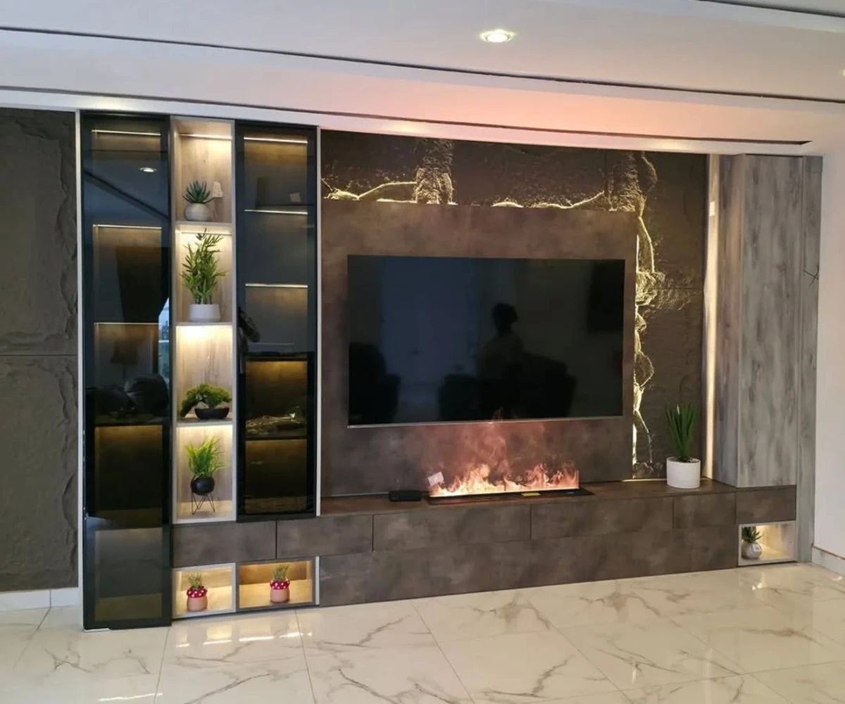 Illuminated Stone and Glass Unit