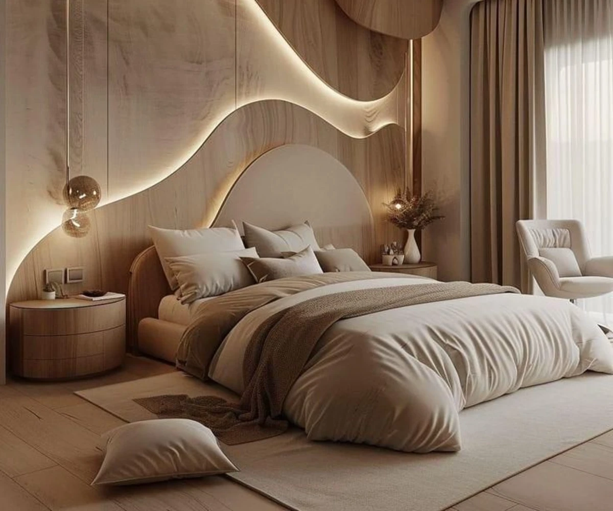 Backlit Wave Paneling