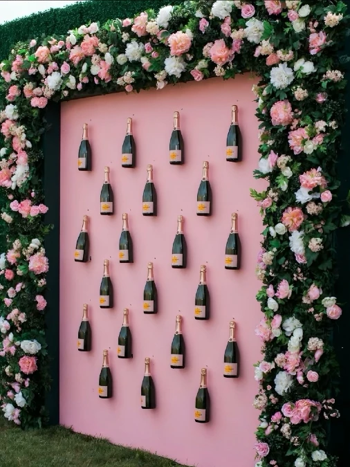 Champagne Bottle Wall