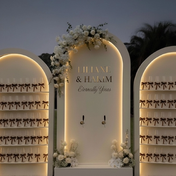 Arched Champagne Tap Station