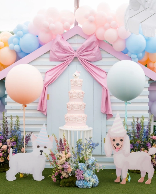 Puppy Pink Palace Cake
