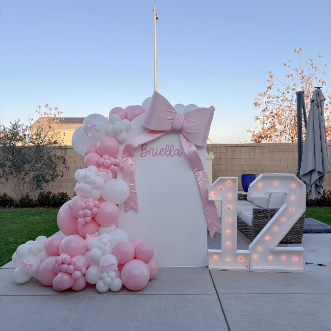 Lighted Number Birthday Display