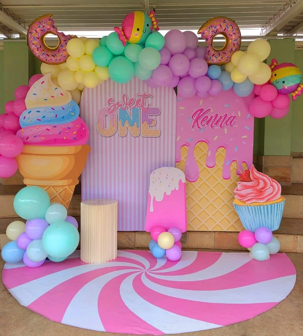 Sweet One Birthday Backdrop