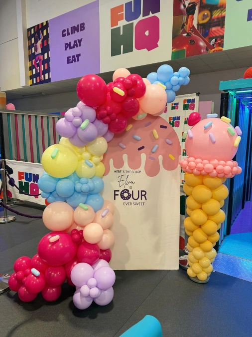 Fourth Birthday Backdrop