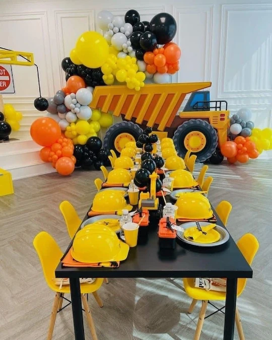 Construction Party Tablescape