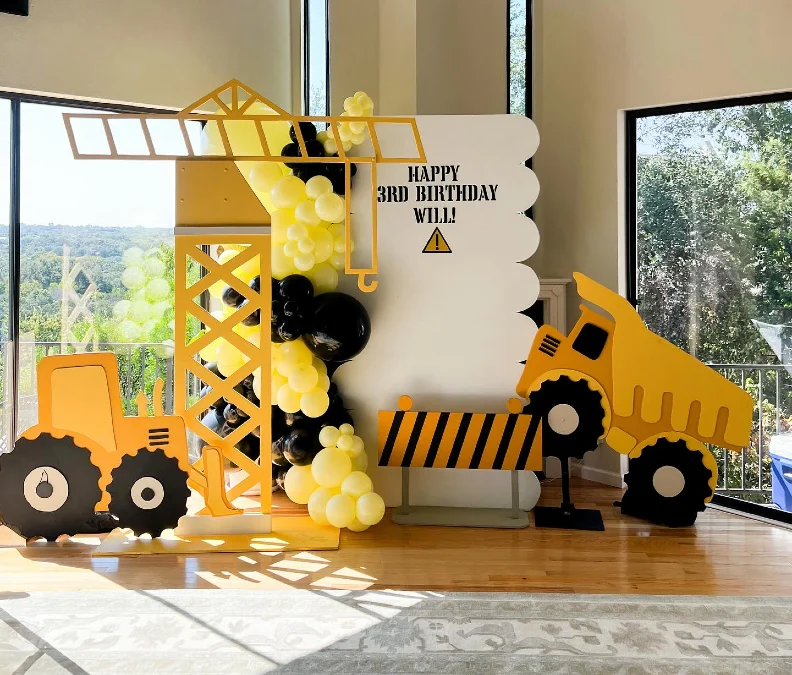 Giant Crane and Truck Display