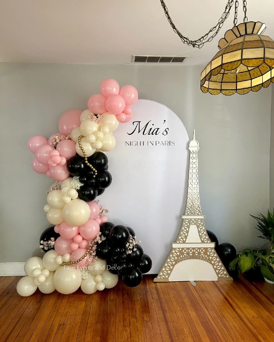 Personalized Paris Backdrop