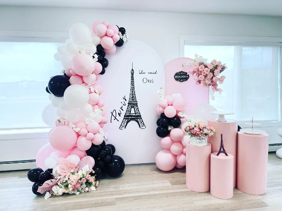 Parisian Engagement Backdrop