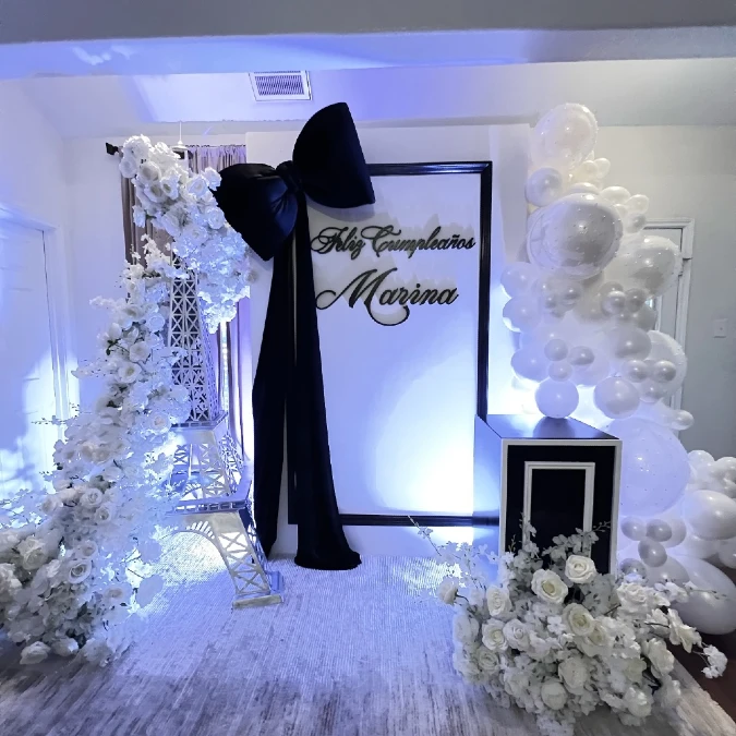 Monochromatic Birthday Glamour