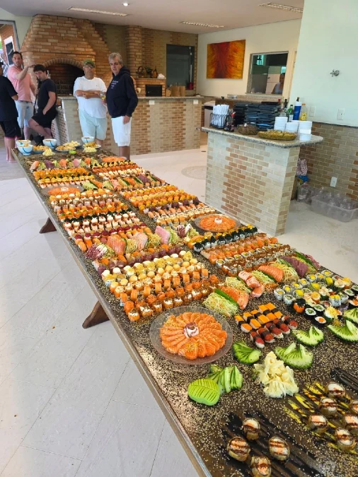 Grand Outdoor Buffet Table