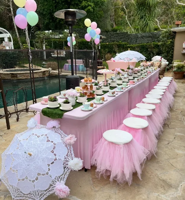Poolside Tutu Tablescape