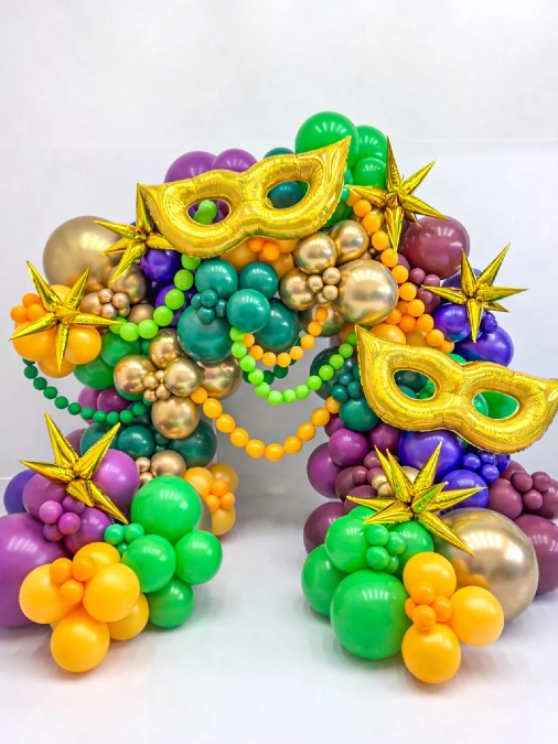 Vibrant Balloon Archway