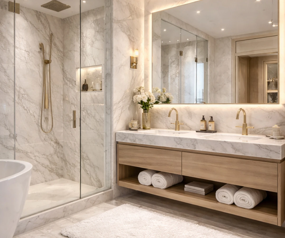 Floating Wood Vanity