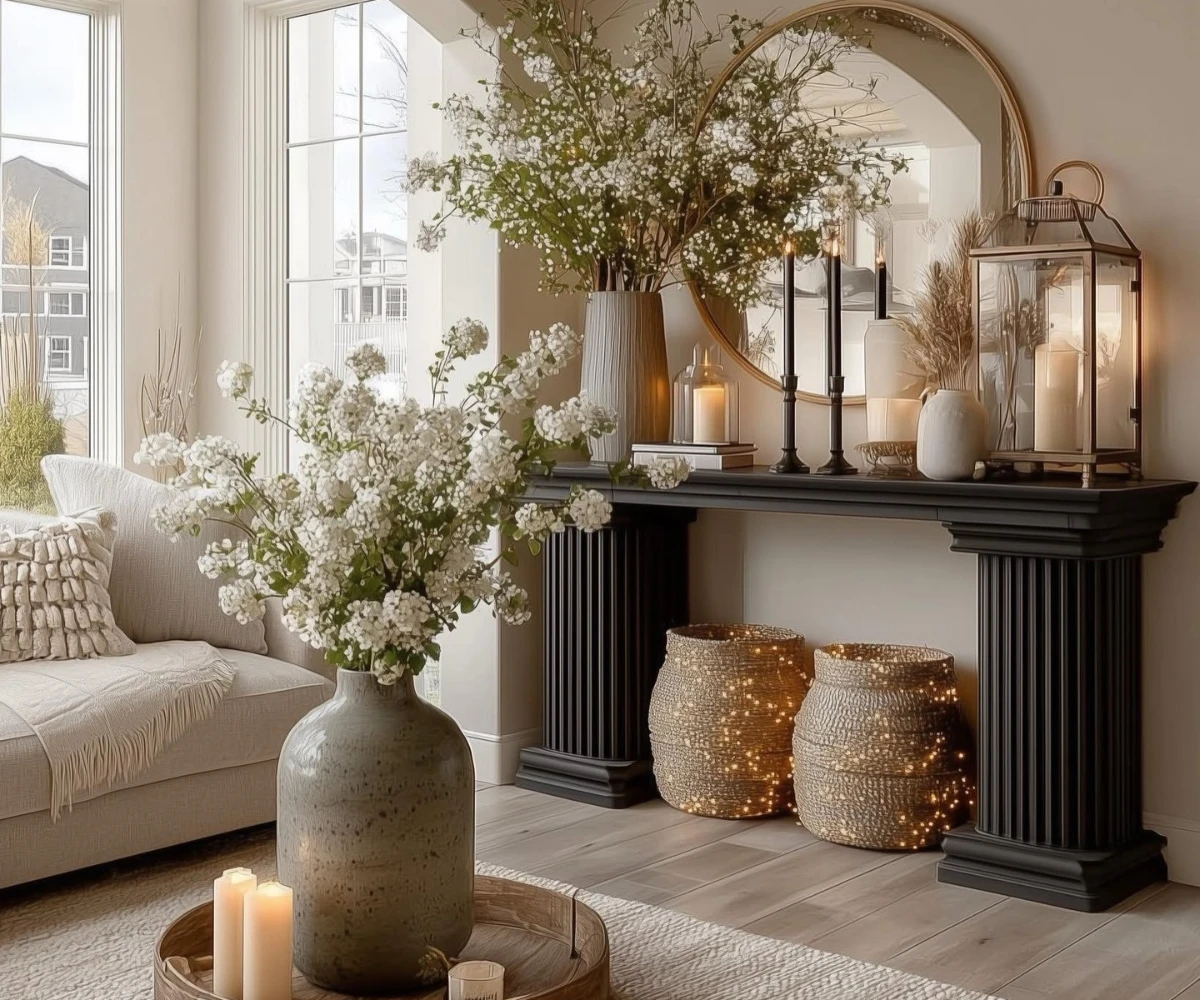 Columned Console Tables