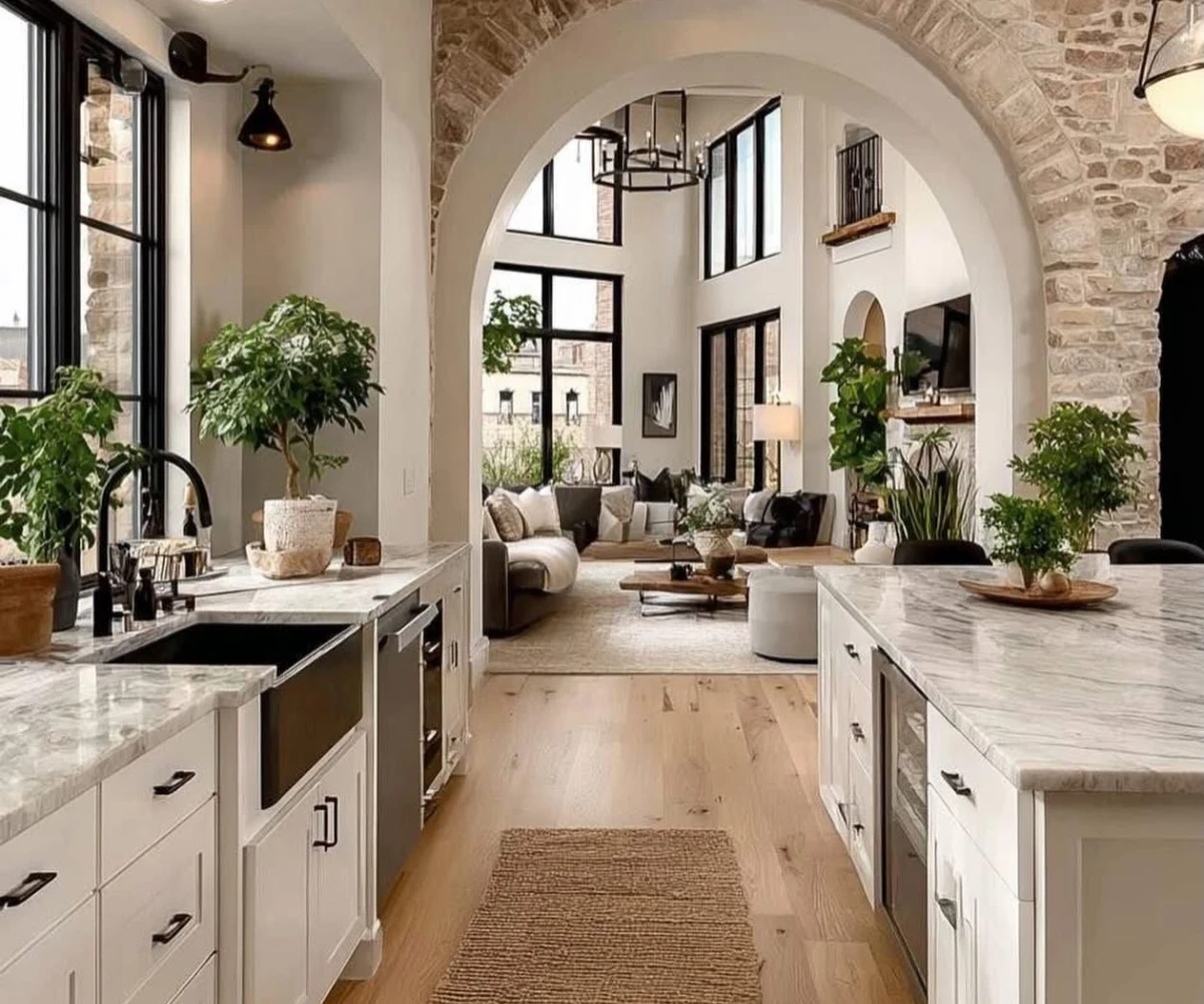 Exposed Brick Arches