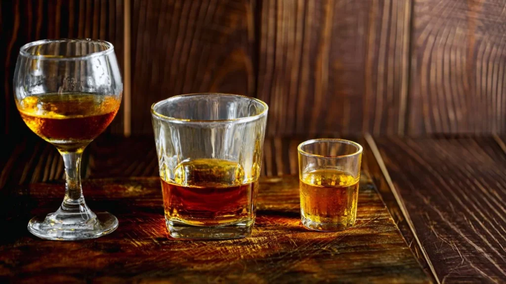 Indulging in a Farewell Alcoholic Drink