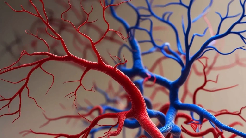 Spider Like Blood Vessels