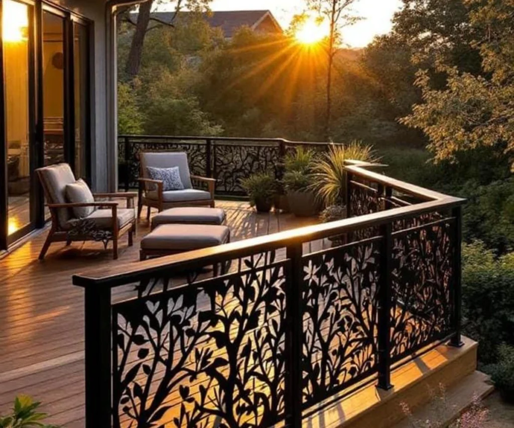 Decorative Metal Railing Deck