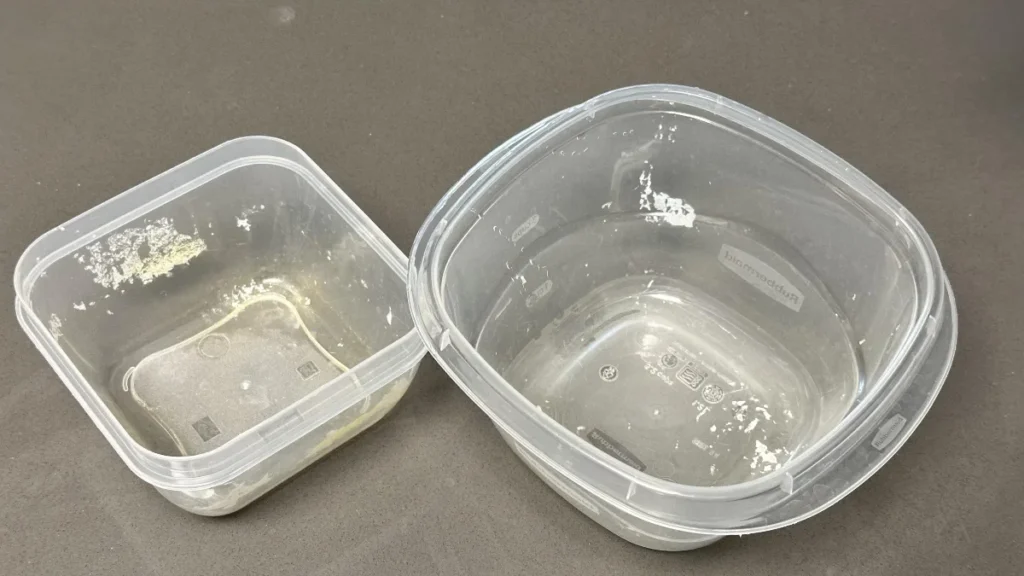 Cloudy or Scratched Tupperware