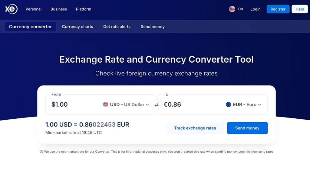 XE Currency Converter
