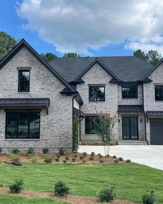 Modern Brick and Matte Black