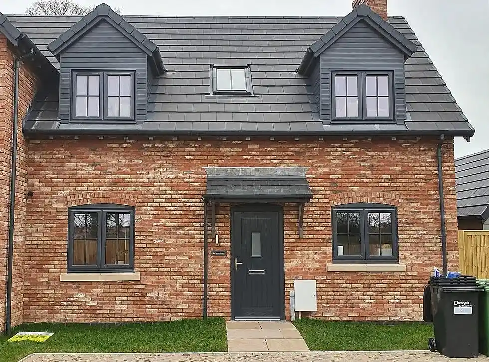 Rustic Brick with Charcoal Accents