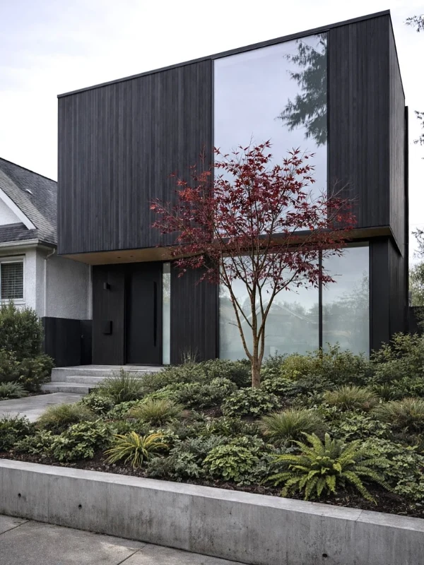 Bold Charcoal Vertical Siding